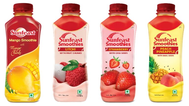 Sunfeast introduces smoothies made with milk and real fruits!